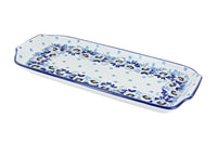 Polish Pottery Georgia Blue Bread Tray