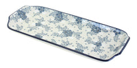 Polish Pottery Blue Fleur Bread Tray
