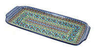 Polish Pottery Mardi Gras Bread Tray
