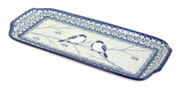 Polish Pottery Bluebird Bread Tray