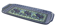Polish Pottery Sapphire Fields Bread Tray