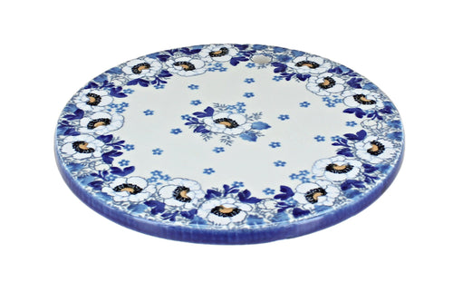 Polish Pottery Georgia Blue Trivet