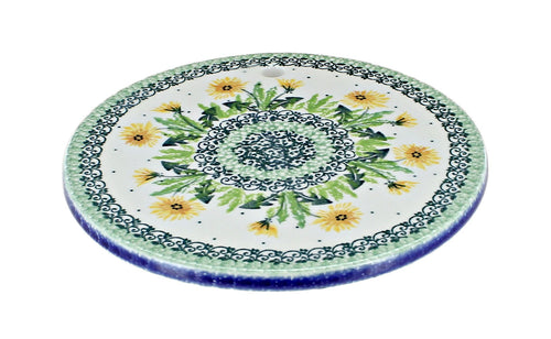 Polish Pottery Dandelion Trivet