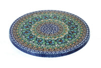 Polish Pottery Mardi Gras Trivet