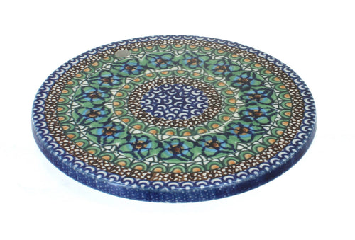 Polish Pottery Mardi Gras Trivet