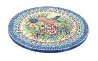 Polish Pottery Hummingbird Trivet