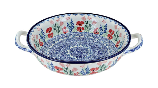 Dreaming of Poppies Small Round Casserole with Handles