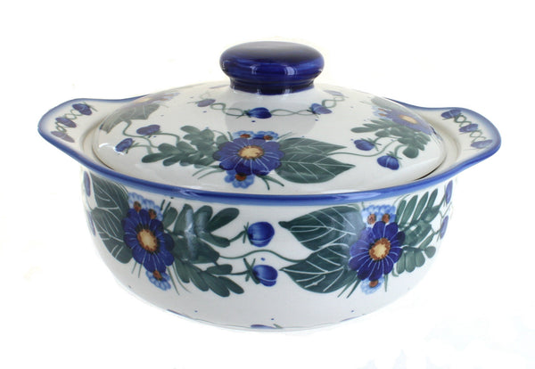 Forget Me Not Round Covered Baker