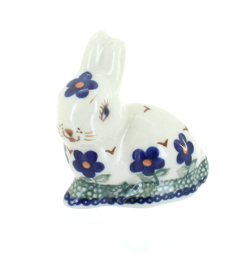 Polish Pottery Aztec Flower Small Rabbit