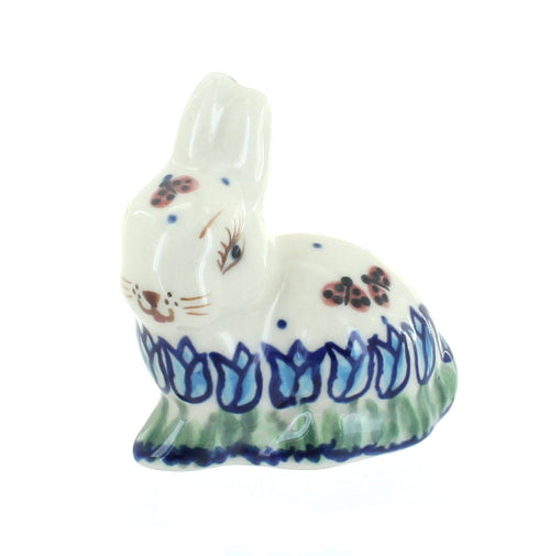Polish Pottery Garden Tulip Small Rabbit