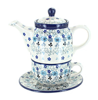 Polish Pottery Celeste Tea for One