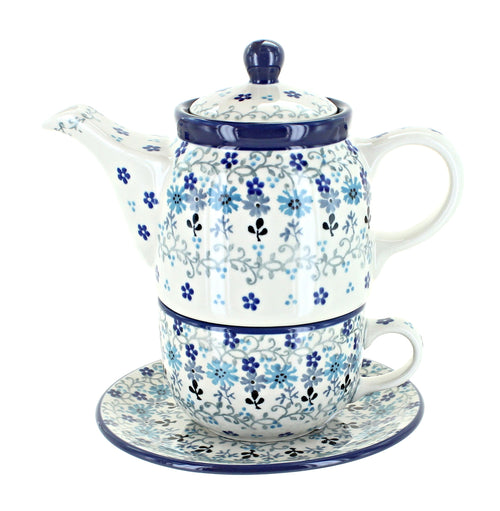 Polish Pottery Celeste Tea for One