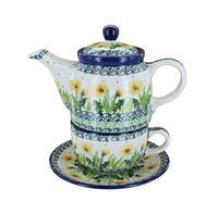 Polish Pottery Dandelion Tea for One