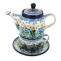 Polish Pottery Lily of the Valley Tea for One