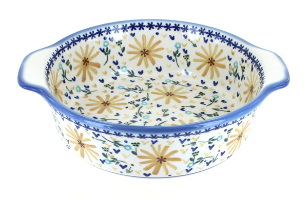 Yellow Daisy Round Baker