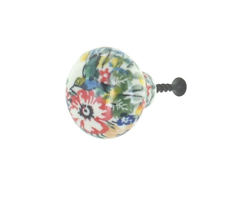 Polish Pottery Hummingbird Drawer Pull