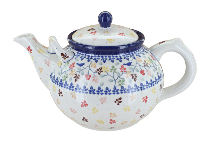 Polish Pottery Autumn Grove Large Teapot