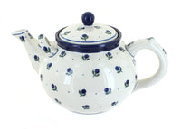Polish Pottery Blueberry Large Teapot