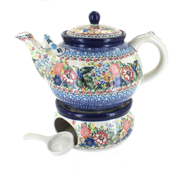 Hummingbird Large Teapot & Warmer