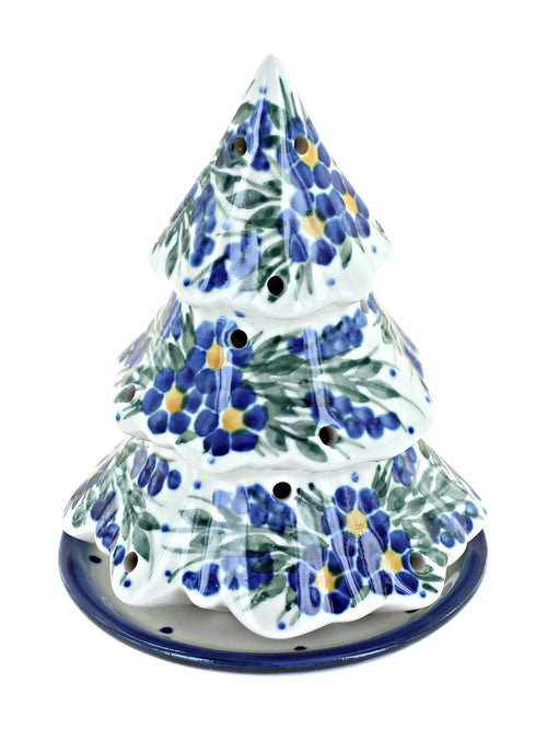 Polish Pottery Hyacinth Christmas Tree Luminary