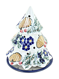 Polish Pottery Pinecone Christmas Tree Luminary