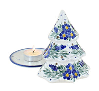 Hyacinth Christmas Tree Luminary Polish Pottery
