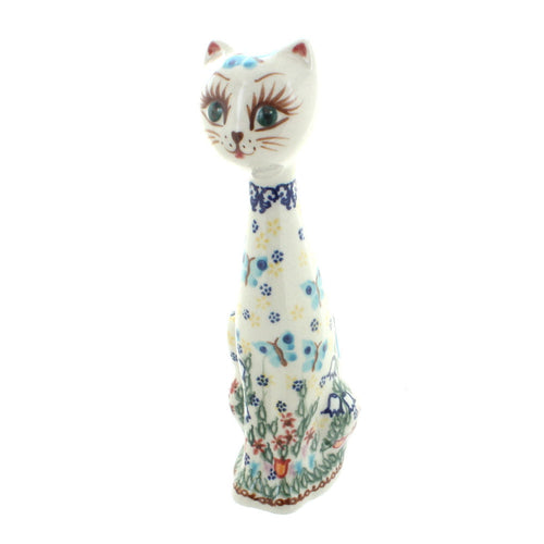 Polish Pottery Garden of Eden Small Cat