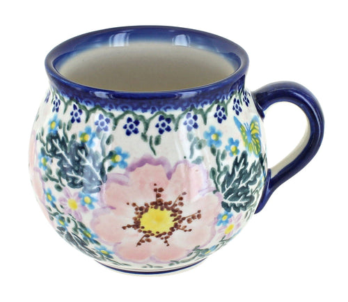 Polish Pottery Apple Blossom Bubble Mug