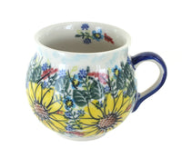 Polish Pottery Sunflower Maze Bubble Mug