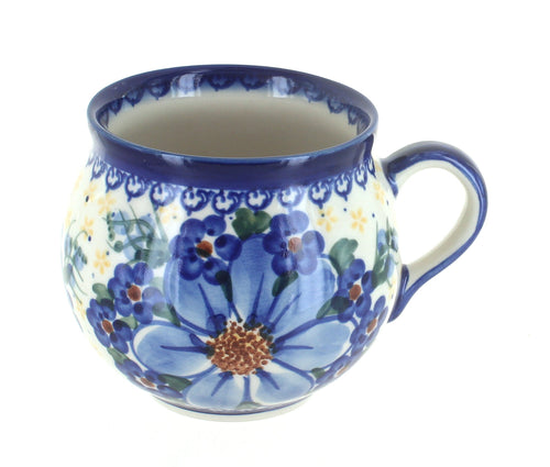 Polish Pottery Daisy Surprise Bubble Mug