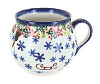 Snowflake Friends Bubble Mug Polish Pottery