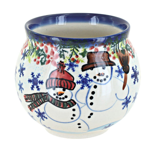 Polish Pottery Snowflake Friends Bubble Mug
