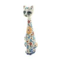Polish Pottery Butterfly Medium Cat
