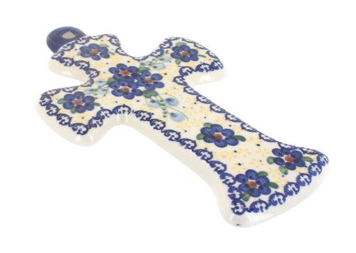 Polish Pottery Daisy Surprise Cross