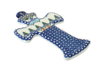 Polish Pottery Holiday Pine Cross
