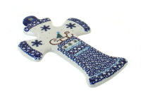 Polish Pottery Noel Nights Cross