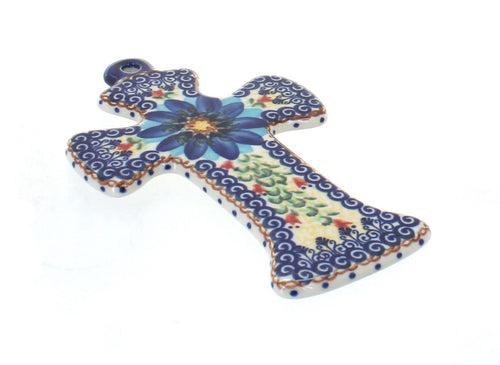 Polish Pottery Autumn Burst Cross