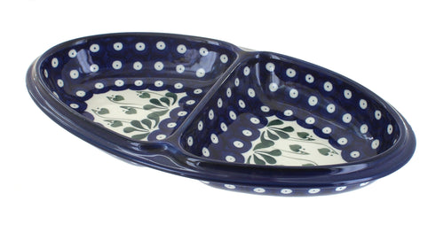Polish Pottery Alyce Divided Dish