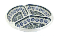Polish Pottery Maia Three Part Divided Dish