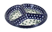 Alyce Three Part Divided Dish Polish Pottery