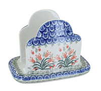 Polish Pottery Spring Tulip Napkin Holder