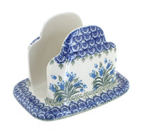 Polish Pottery Tulip Bouquet Napkin Holder