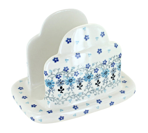 Polish Pottery Celeste Napkin Holder