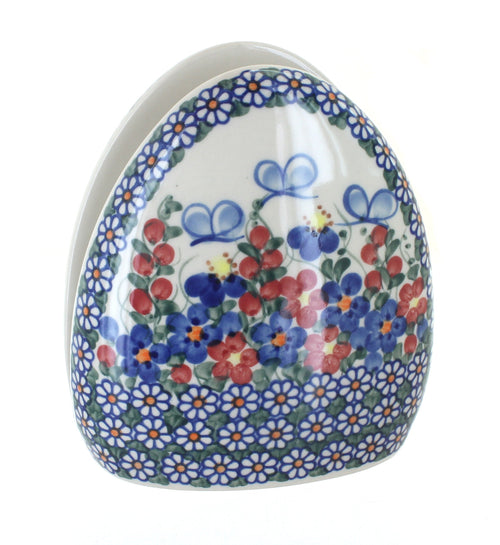 Polish Pottery Garden Butterfly Napkin Holder