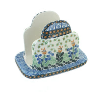 Polish Pottery Lily of the Valley Napkin Holder