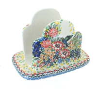Polish Pottery Hummingbird Napkin Holder