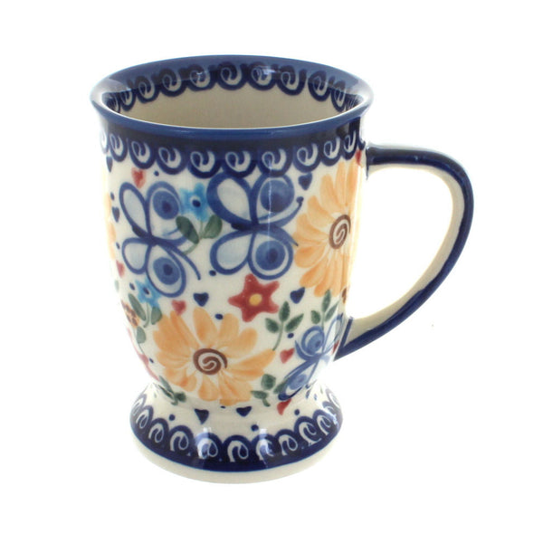 Butterfly Pedestal Coffee Mug