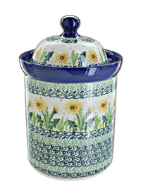 Polish Pottery Dandelion Small Canister