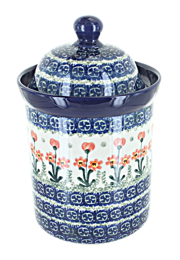 Peach Posy Small Canister