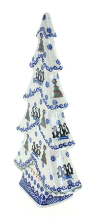 Arctic Holidays Flat Christmas Tree Polish Pottery